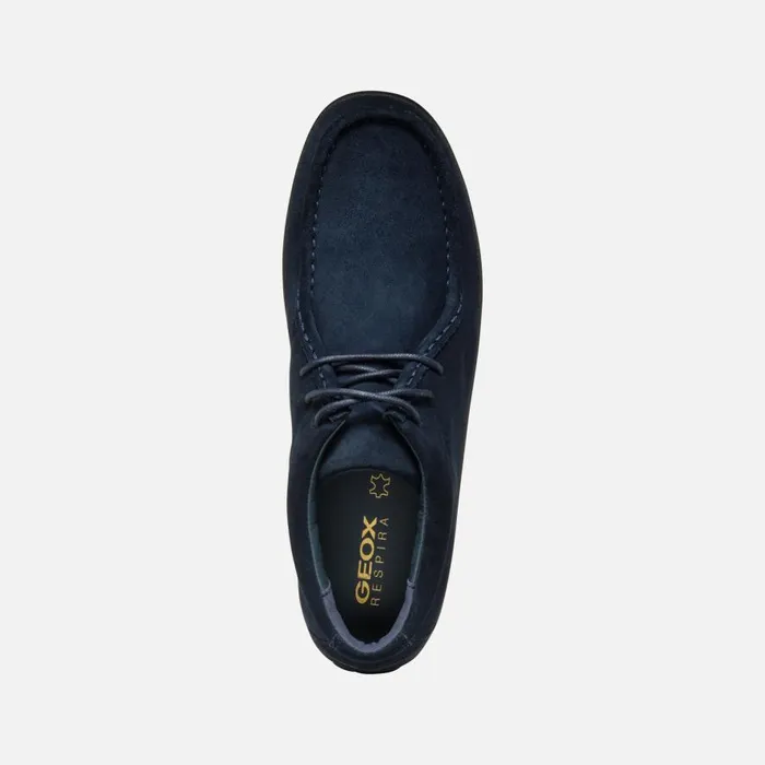 Geox Casual Shoes SPHERICA EC14 MAN Navy Suede Loafers Navy 8211 Man