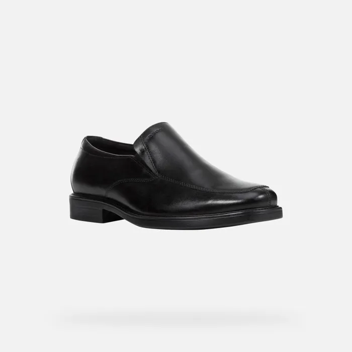 Geox Formal Shoes BRANDOLF C Leather Shoes Black Man Geox Black 8211 Man