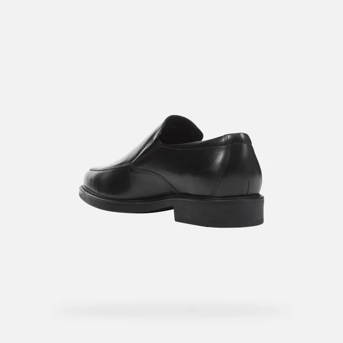 Geox Formal Shoes BRANDOLF C Leather Shoes Black Man Geox Black 8211 Man