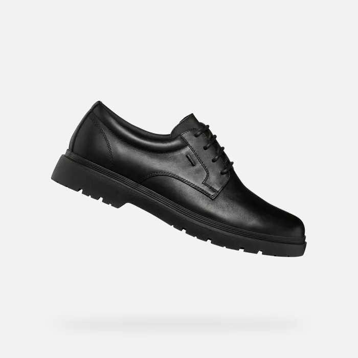 Geox Formal Shoes SPHERICA EC1 ABX MAN Black Leather Shoes Black 8211 Man