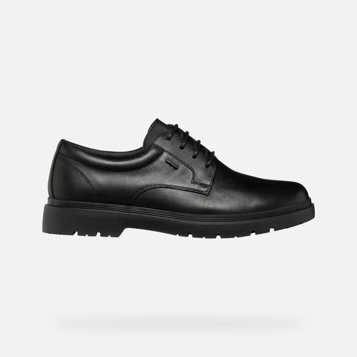 Geox Formal Shoes SPHERICA EC1 ABX MAN Black Leather Shoes Black 8211 Man