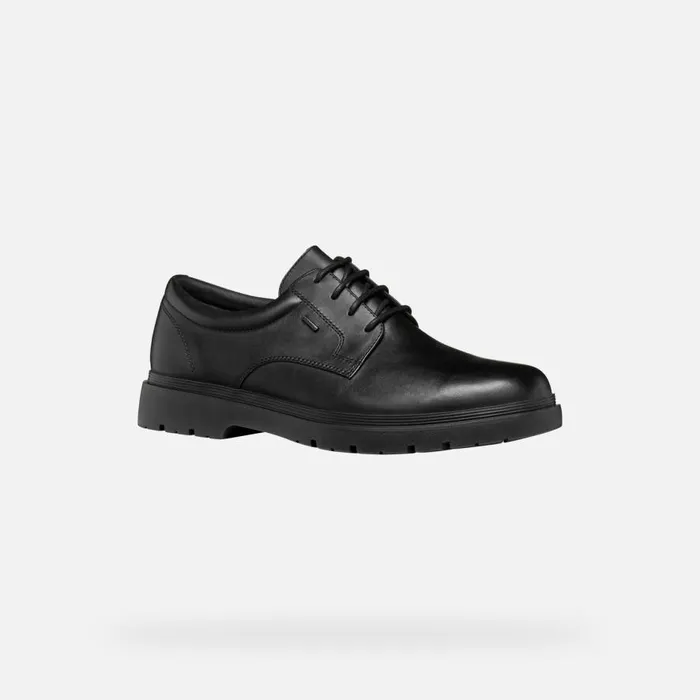 Geox Formal Shoes SPHERICA EC1 ABX MAN Black Leather Shoes Black 8211 Man