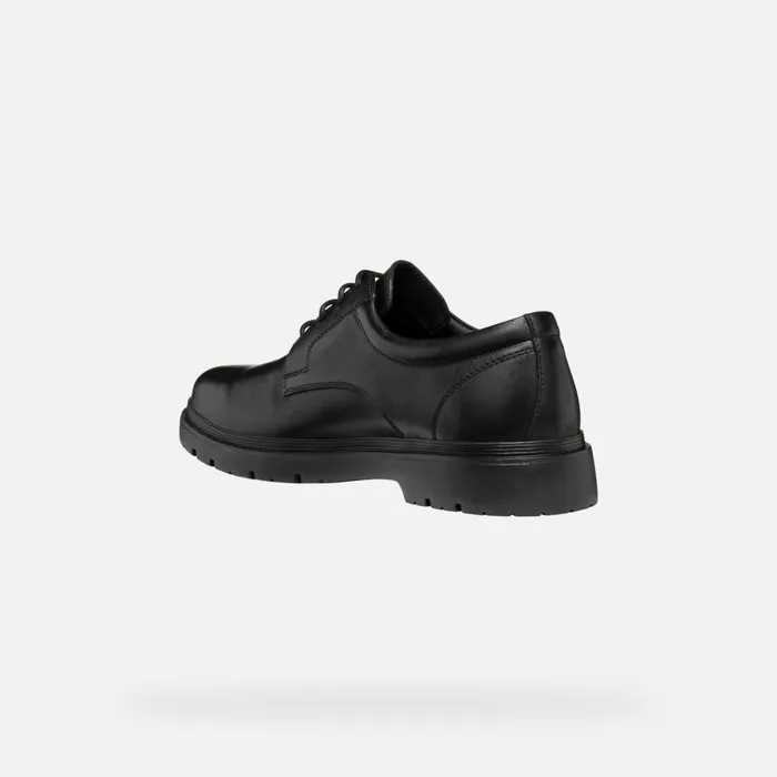 Geox Formal Shoes SPHERICA EC1 ABX MAN Black Leather Shoes Black 8211 Man
