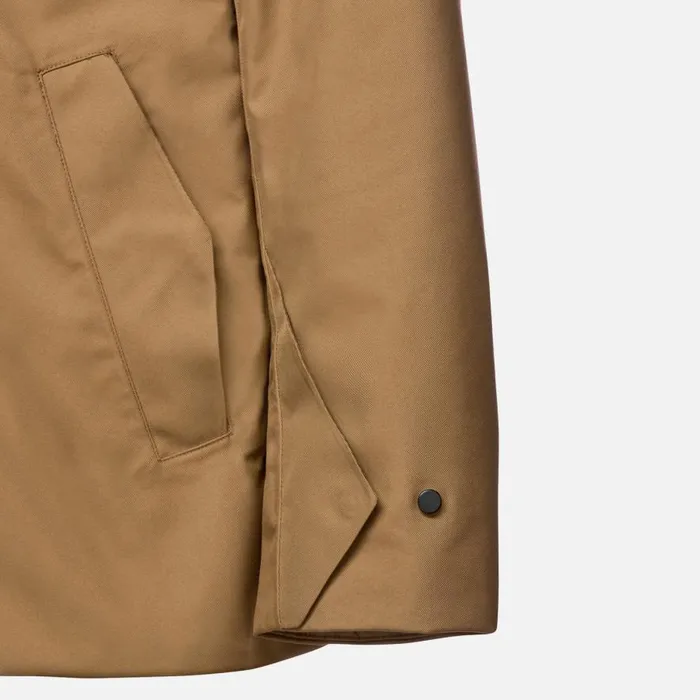 Geox Jackets CLINTFORD ABX MAN Hazelnut Brown Short Parka Hazelnut Brown 8211 Man