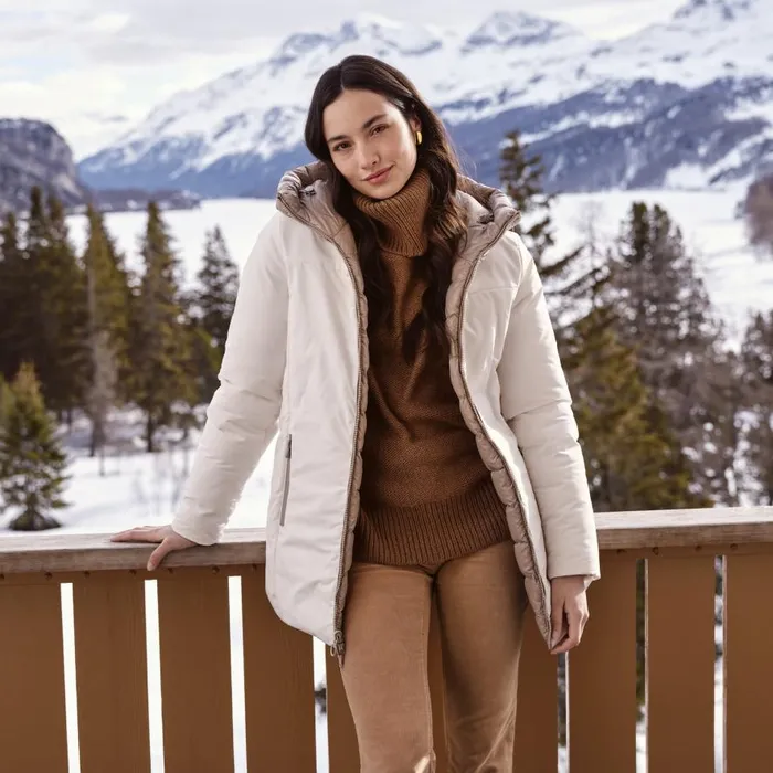 Geox Jackets SPHERICA WOMAN Blanc De BlancString Reversible Jacket Blanc De Blancstring 8211 Woman