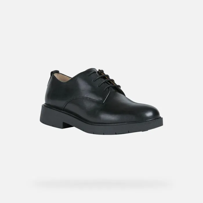Geox Lace Ups And Brogues SPHERICA EC1 A LaceUp Shoes Black Woman Geox Black 8211 Woman