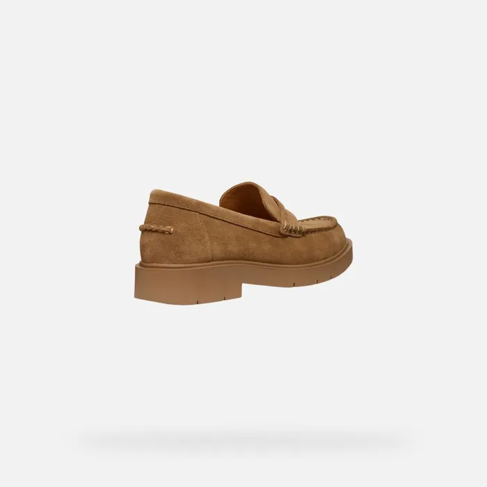 Geox Loafers SPHERICA EC1 WOMAN Mud Suede Loafers Mud 8211 Woman