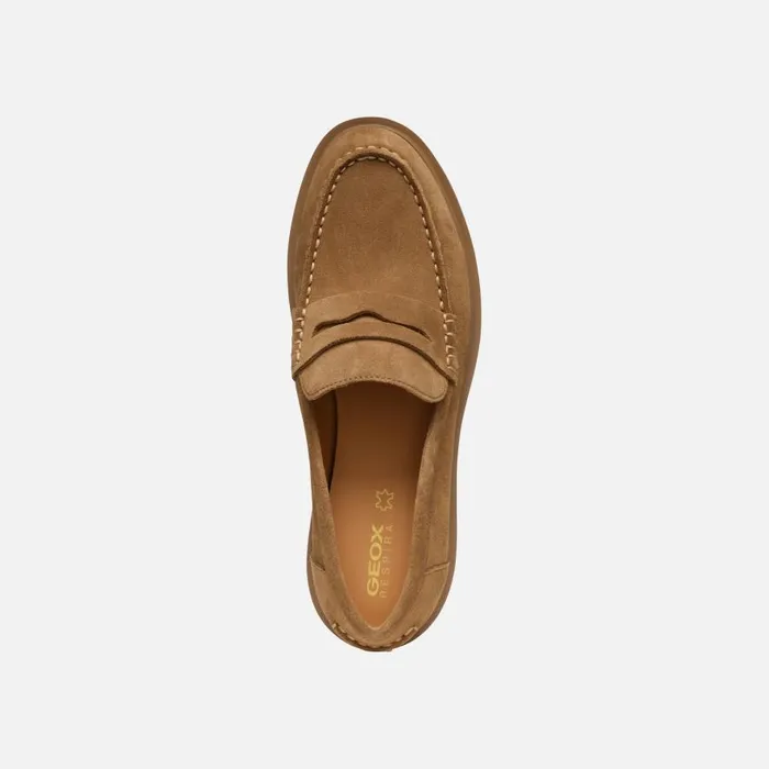 Geox Loafers SPHERICA EC1 WOMAN Mud Suede Loafers Mud 8211 Woman