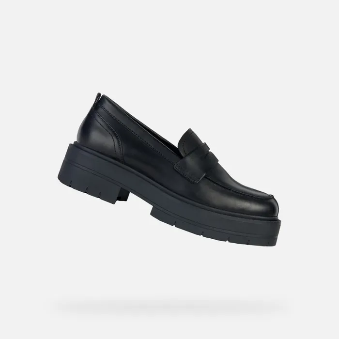 Geox Loafers SPHERICA EC7 Women039s Black Leather Loafers Geox Black 8211 Woman Geox Loafers SPHERICA EC7 Women039s Black Leather Loafers Geox Black 8211 Woman