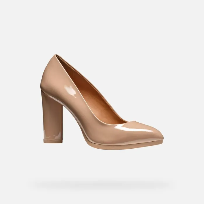 Geox Pumps WALK PLEASURE 90 WOMAN Peach Highheeled Court Shoes Peach 8211 Woman