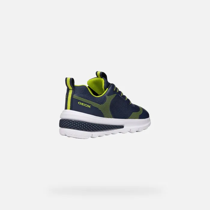 Geox Sneakers ACTIVART BOY NavyLime Low Top Sneakers Navylime 8211 Kids