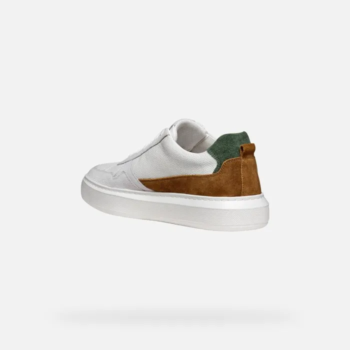 Geox Sneakers DEIVEN MAN Off WhiteCognac Low Top Sneakers Off Whitecognac 8211 Man