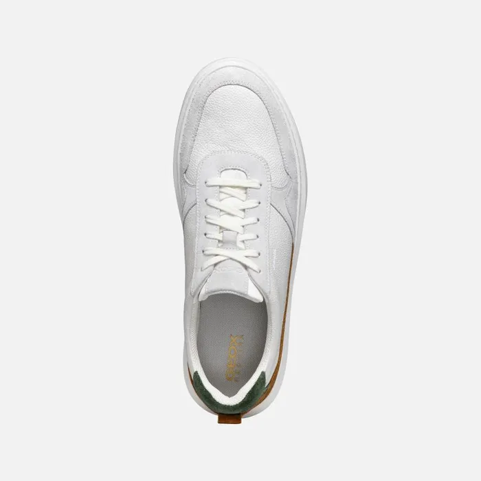 Geox Sneakers DEIVEN MAN Off WhiteCognac Low Top Sneakers Off Whitecognac 8211 Man