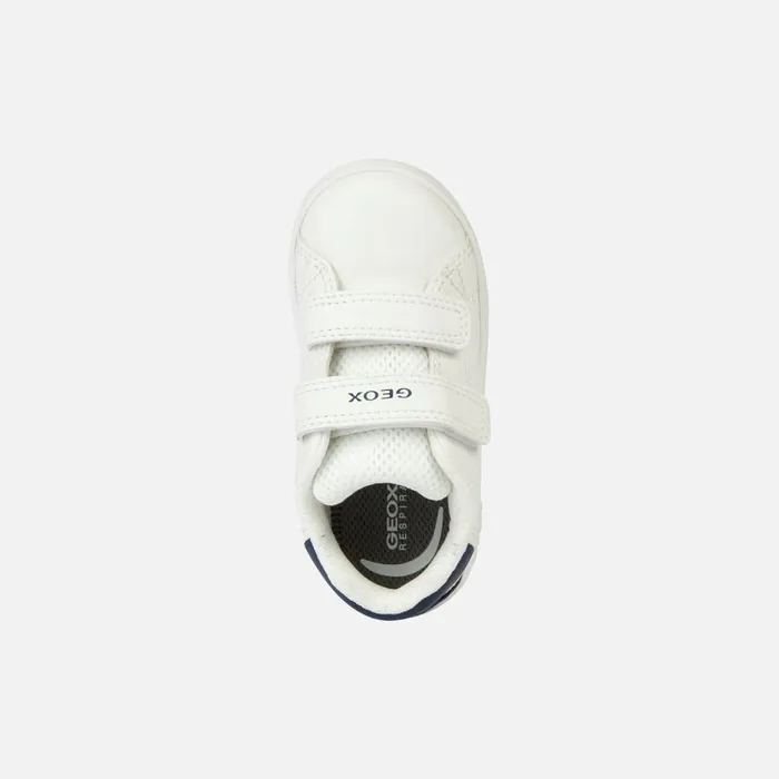 Geox Sneakers ECLYPER A Velcro Shoes White Baby SPORT Whitenavy 8211 Kids