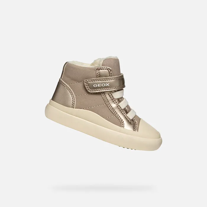 Geox Sneakers GISLI BABY Dark Beige High Top Sneakers Dark Beige 8211 Kids
