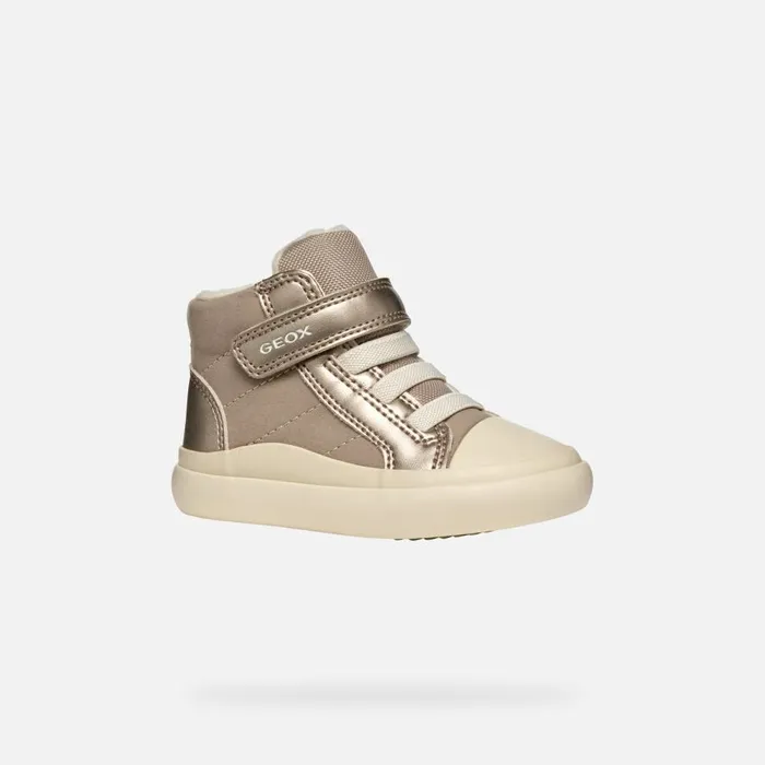Geox Sneakers GISLI BABY Dark Beige High Top Sneakers Dark Beige 8211 Kids