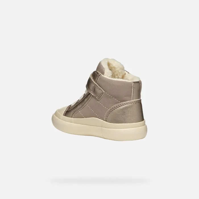Geox Sneakers GISLI BABY Dark Beige High Top Sneakers Dark Beige 8211 Kids