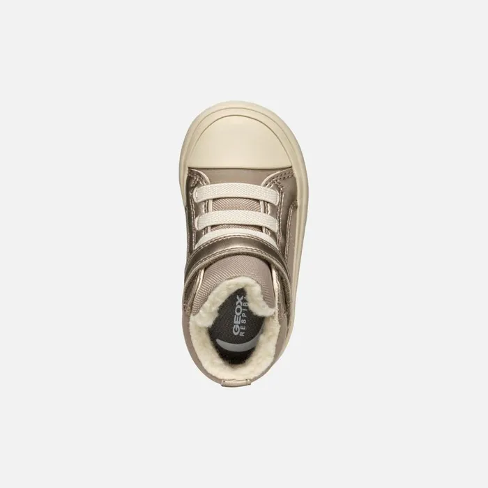 Geox Sneakers GISLI BABY Dark Beige High Top Sneakers Dark Beige 8211 Kids