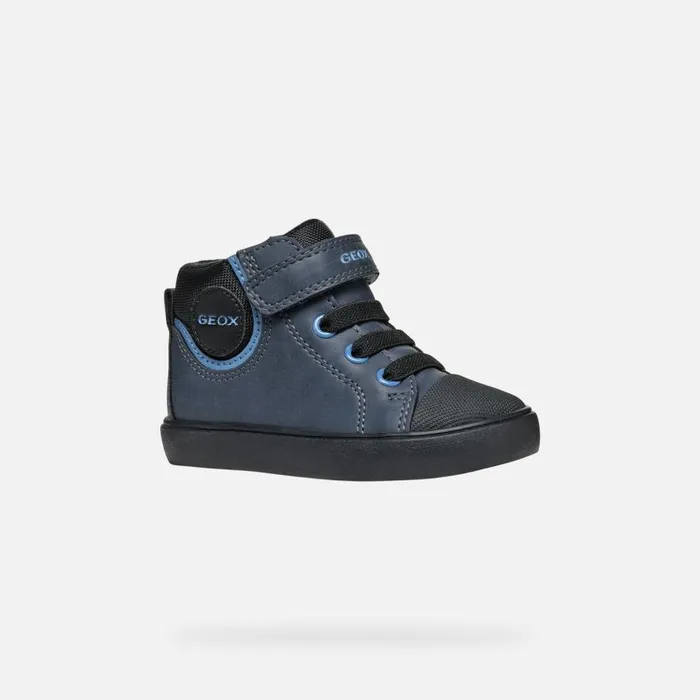 Geox Sneakers GISLI TODDLER BOY NavyLight Blue High Top Sneakers Navylight Blue 8211 Kids