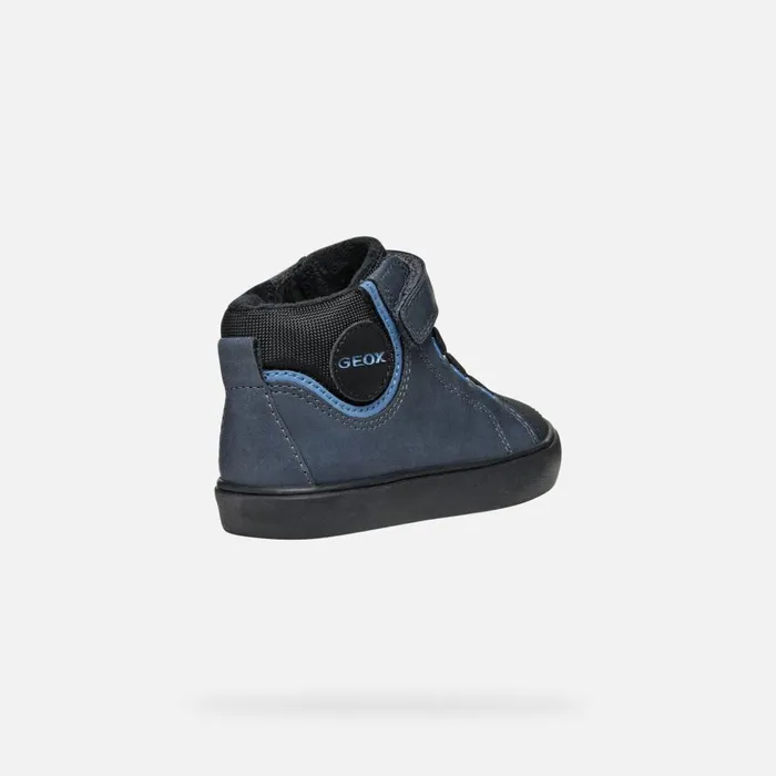 Geox Sneakers GISLI TODDLER BOY NavyLight Blue High Top Sneakers Navylight Blue 8211 Kids