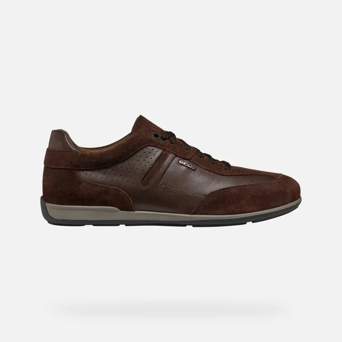 Geox Sneakers IONIO MAN Dark Coffee Low Top Sneakers Dark Coffee 8211 Man