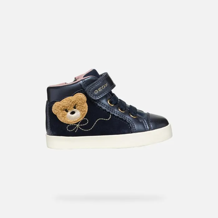 Geox Sneakers KILWI TODDLER GIRL Dark Navy High Top Sneakers Dark Navy 8211 Kids