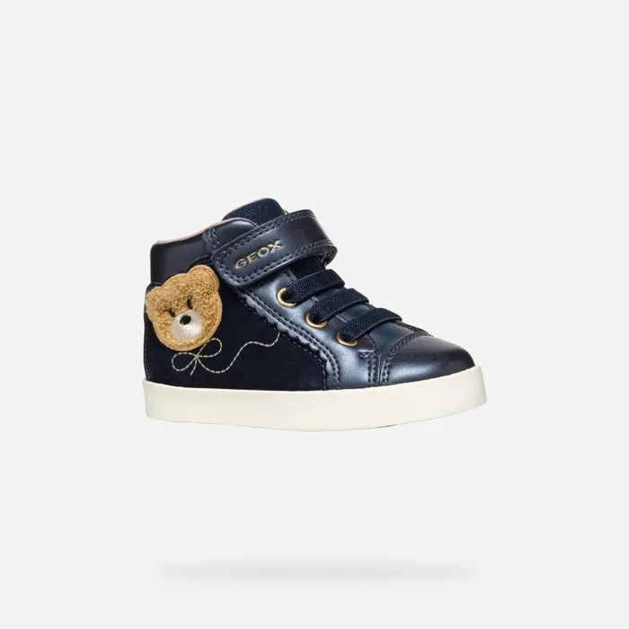 Geox Sneakers KILWI TODDLER GIRL Dark Navy High Top Sneakers Dark Navy 8211 Kids