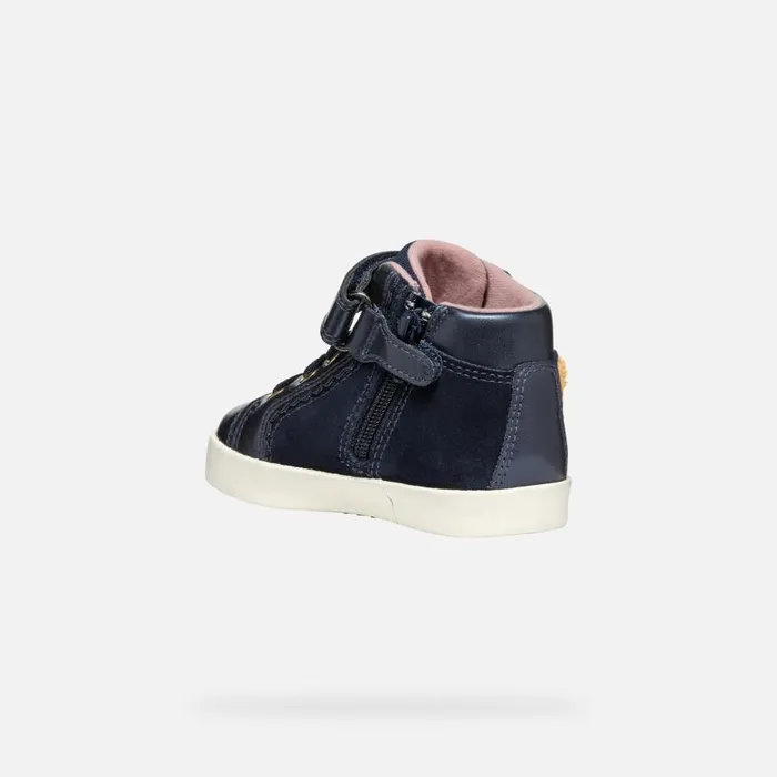 Geox Sneakers KILWI TODDLER GIRL Dark Navy High Top Sneakers Dark Navy 8211 Kids