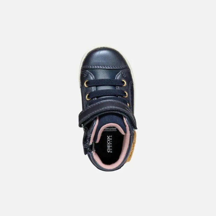 Geox Sneakers KILWI TODDLER GIRL Dark Navy High Top Sneakers Dark Navy 8211 Kids