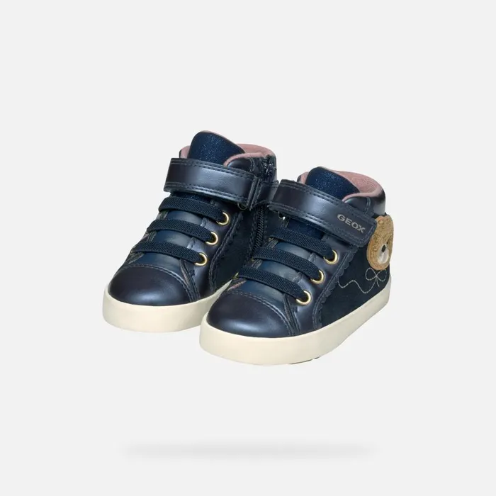 Geox Sneakers KILWI TODDLER GIRL Dark Navy High Top Sneakers Dark Navy 8211 Kids