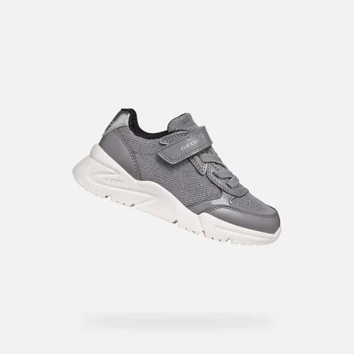 Geox Sneakers LOFTUS JUNIOR Grey Low Top Sneakers Grey 8211 Kids