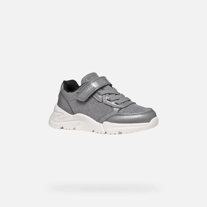 Geox Sneakers LOFTUS JUNIOR Grey Low Top Sneakers Grey 8211 Kids