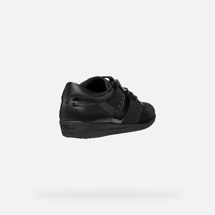 Geox Sneakers MYRIA WOMAN Black Low Top Sneakers Black 8211 Woman