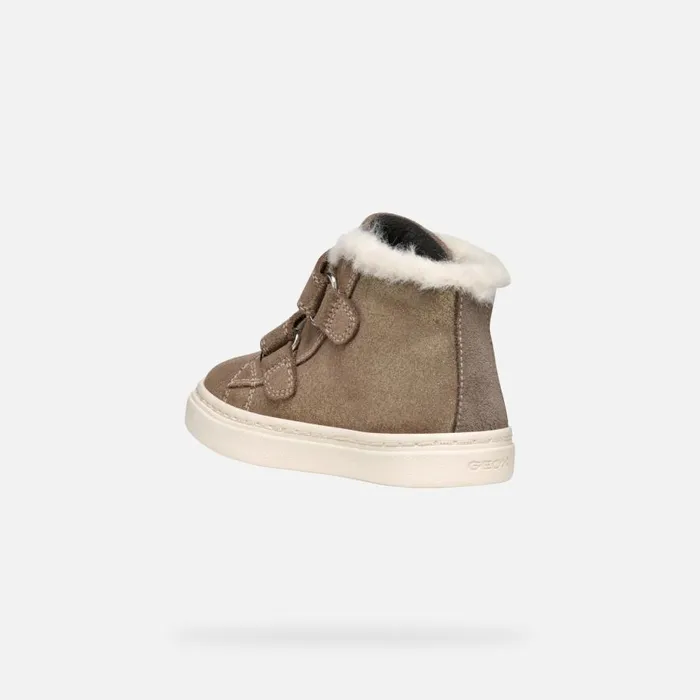 Geox Sneakers NASHIK TODDLER GIRL Smoke Grey High Top Sneakers Smoke Grey 8211 Kids