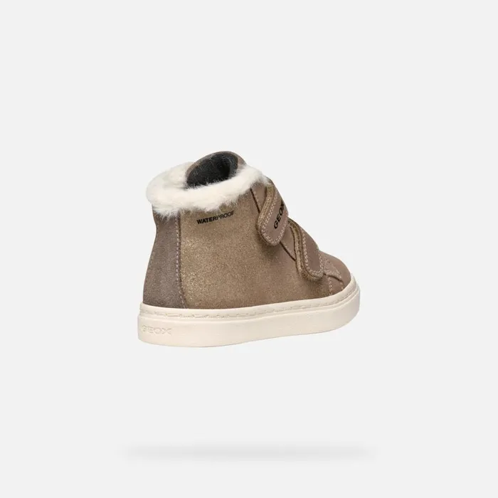 Geox Sneakers NASHIK TODDLER GIRL Smoke Grey High Top Sneakers Smoke Grey 8211 Kids