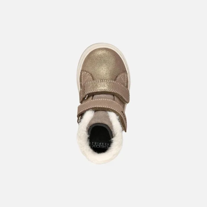 Geox Sneakers NASHIK TODDLER GIRL Smoke Grey High Top Sneakers Smoke Grey 8211 Kids