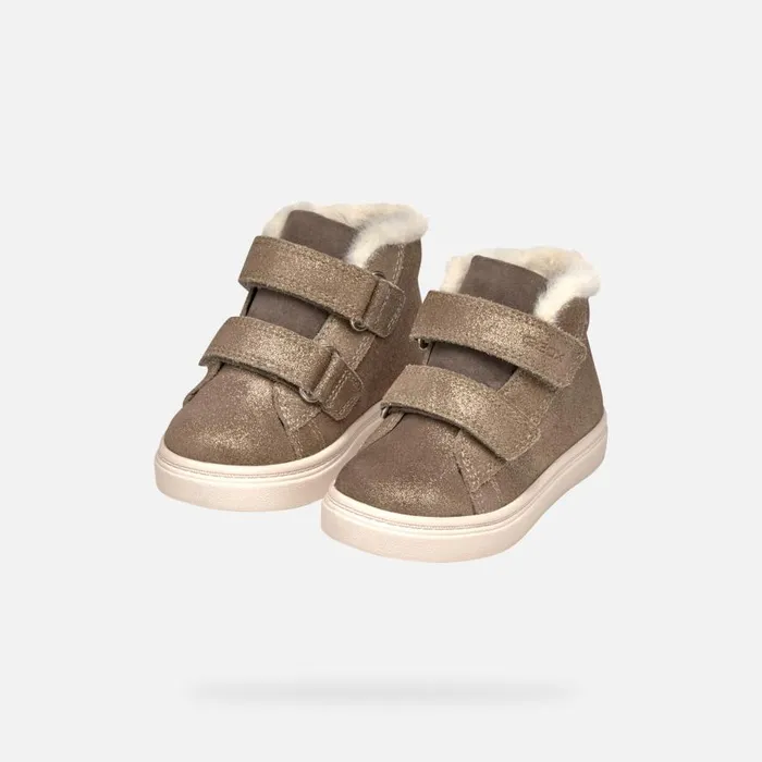 Geox Sneakers NASHIK TODDLER GIRL Smoke Grey High Top Sneakers Smoke Grey 8211 Kids
