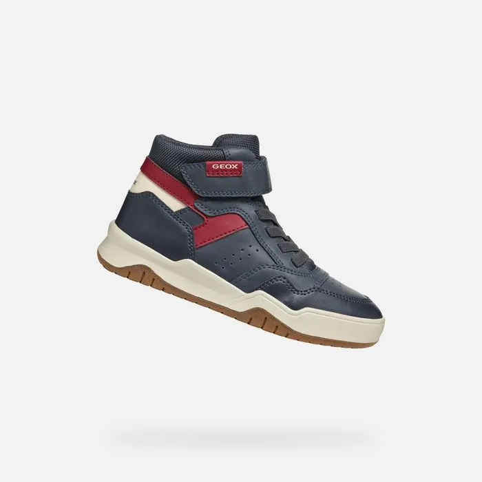 Geox Sneakers PERTH BOY NavyDark Red High Top Sneakers Navydark Red 8211 Kids Geox Sneakers PERTH BOY NavyDark Red High Top Sneakers Navydark Red 8211 Kids