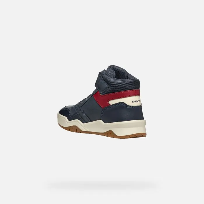 Geox Sneakers PERTH BOY NavyDark Red High Top Sneakers Navydark Red 8211 Kids