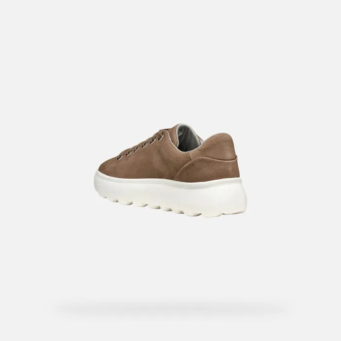 Geox Sneakers SPHERICA EC41 WOMAN Dark Taupe Low Top Sneakers Dark Taupe 8211 Woman