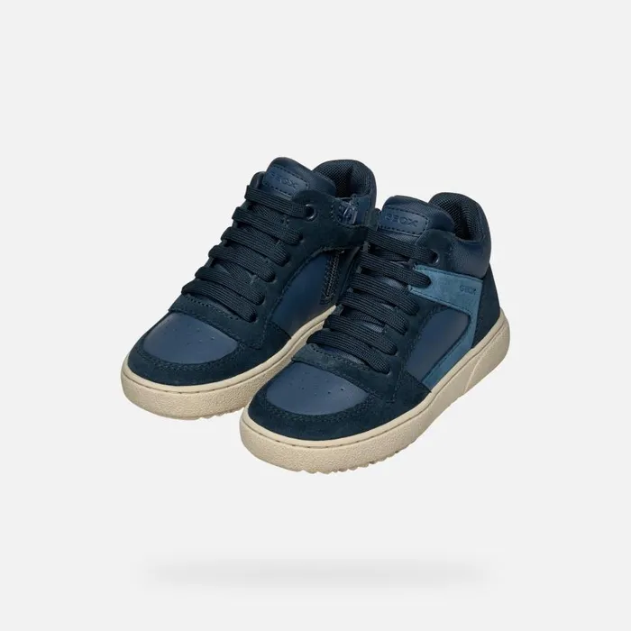 Geox Sneakers THELEVEN BOY Light NavyNavy High Top Sneakers Light Navynavy 8211 Kids