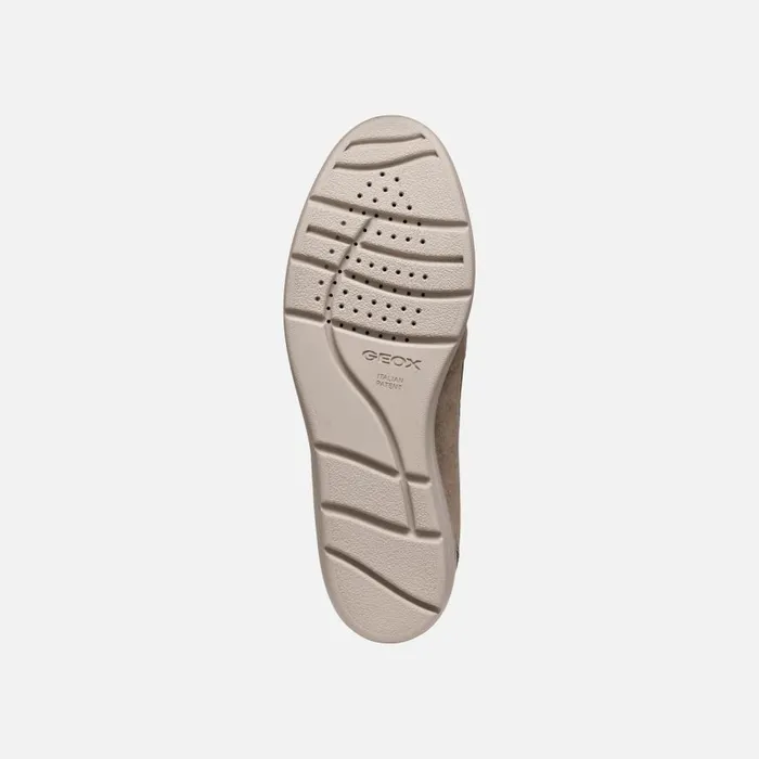 Geox Wedges ILDE WOMAN Taupe Heeled Loafers Taupe 8211 Woman