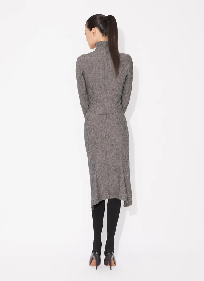 Gray HIGHNECK CROPPED JACKET Women Alaa Coats and Jackets