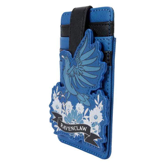 Harry Potter Ravenclaw House Floral Tattoo Card Holder Unisex Loungefly Bags and Wallets Harry Potter Ravenclaw House Floral Tattoo Card Holder Unisex Loungefly Bags and Wallets