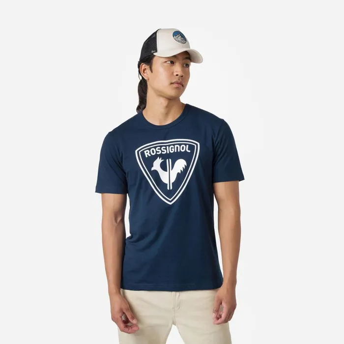 Herren Polos Und TShirts Rossignol Logo Rossignol HerrenTShirt Darknavy715