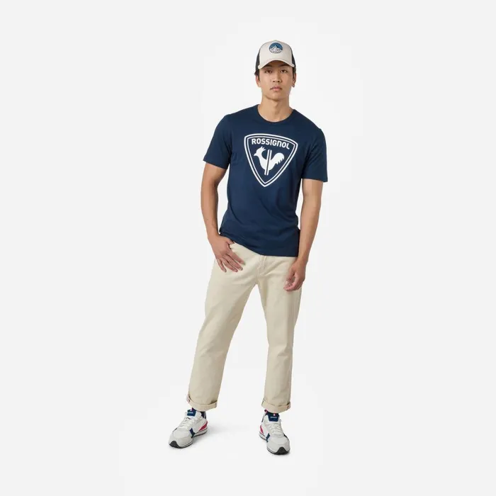 Herren Polos Und TShirts Rossignol Logo Rossignol HerrenTShirt Darknavy715