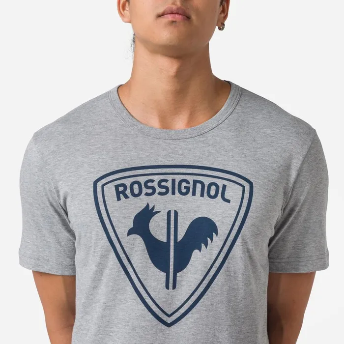 Herren Polos Und TShirts Rossignol Logo Rossignol HerrenTShirt Heathergrey280