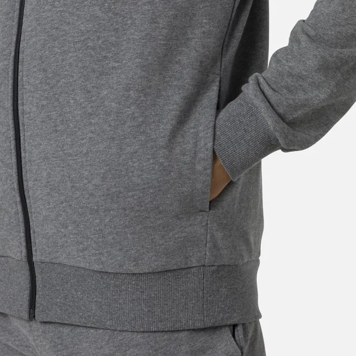 Herren Sweatshirts Und Pullover Rossignol Herrensweatshirt Mit Kapuze Logo Und Durchgehendem Reiverschluss Heathergrey280