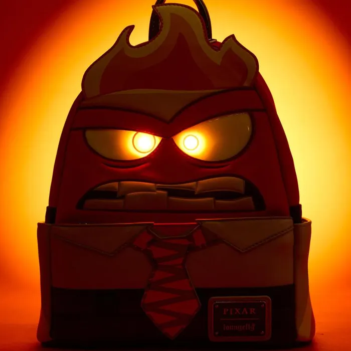 Inside Out Exclusive Anger Cosplay Light Up Glow Mini Backpack Unisex Loungefly Backpacks Inside Out Exclusive Anger Cosplay Light Up Glow Mini Backpack Unisex Loungefly Backpacks