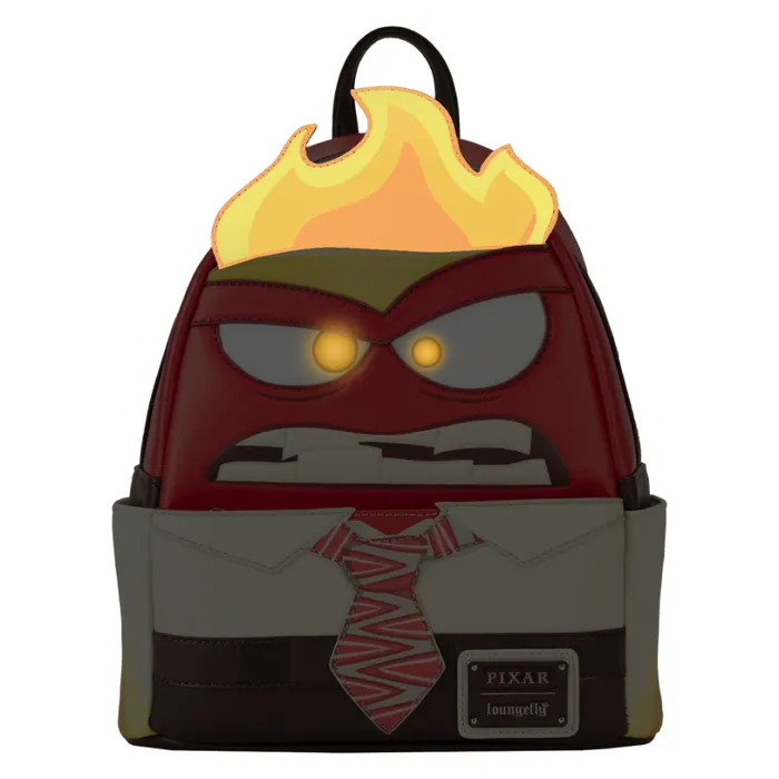 Inside Out Exclusive Anger Cosplay Light Up Glow Mini Backpack Unisex Loungefly Backpacks Inside Out Exclusive Anger Cosplay Light Up Glow Mini Backpack Unisex Loungefly Backpacks